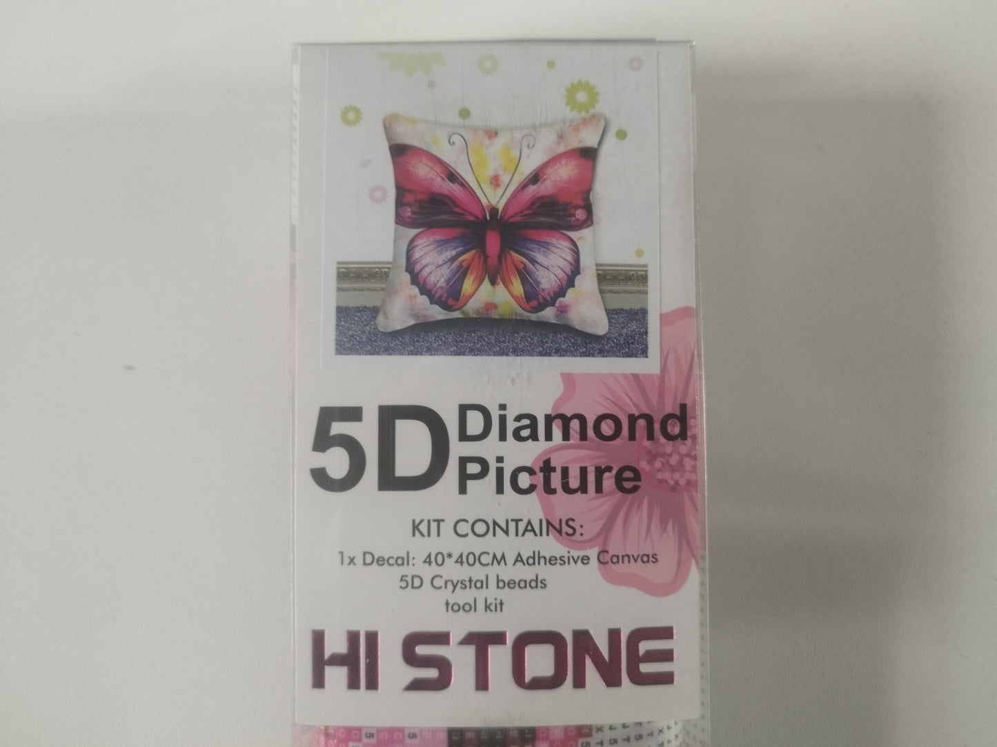 Diamond Painting Sierkussen 40x40 Vlinder