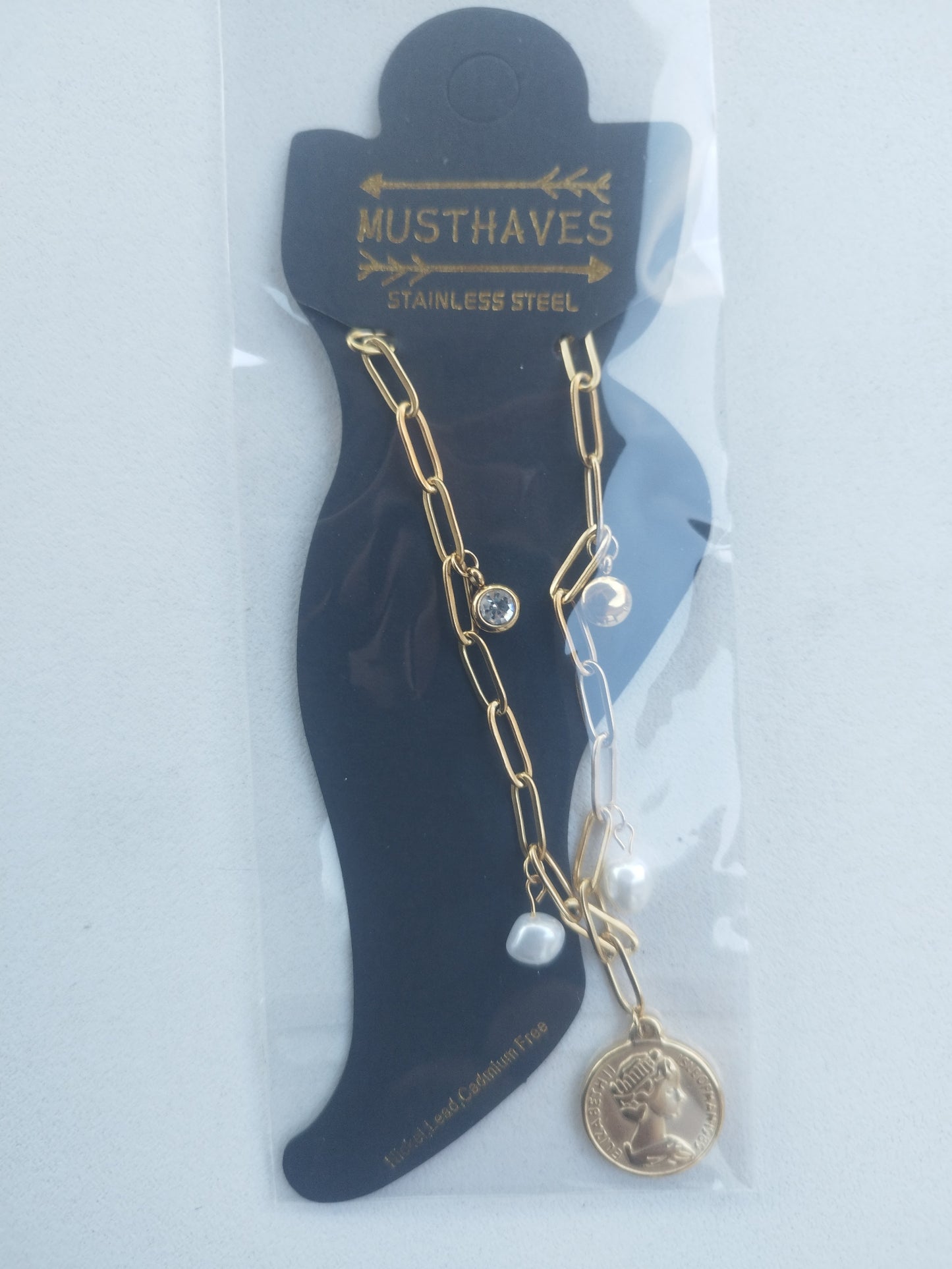 Enkelbandje Munt Goud