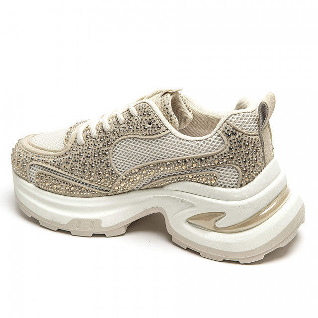 Bling-Sneaker Beige
