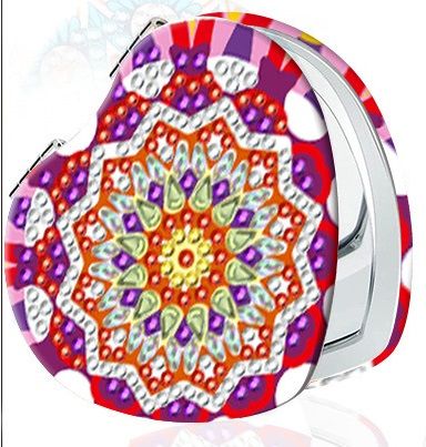 Diamond Painting Mirror 7cm Hart