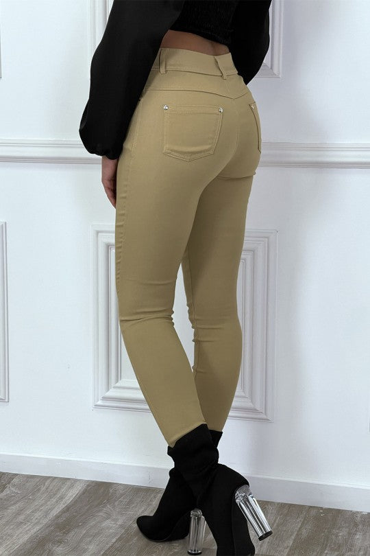 Slim fit broek met zakken
