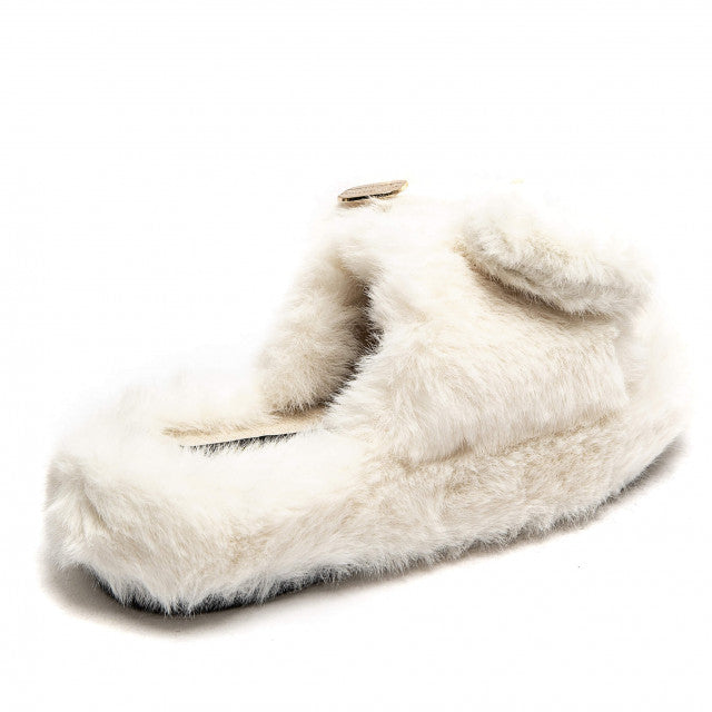 Slipper Fluffy beige