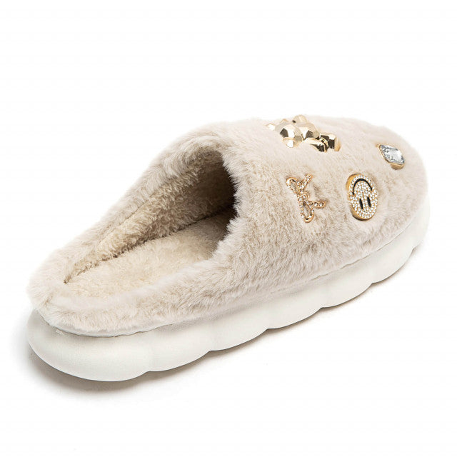 Pantoffel Cuddle met leuke applicatie