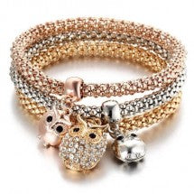 Armband Uil Driekleurig
