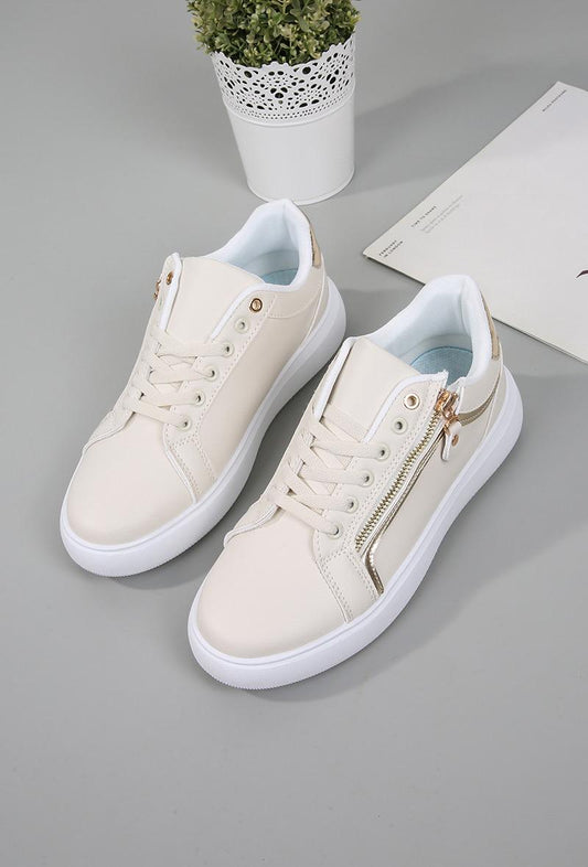 Sportieve sneaker Beige