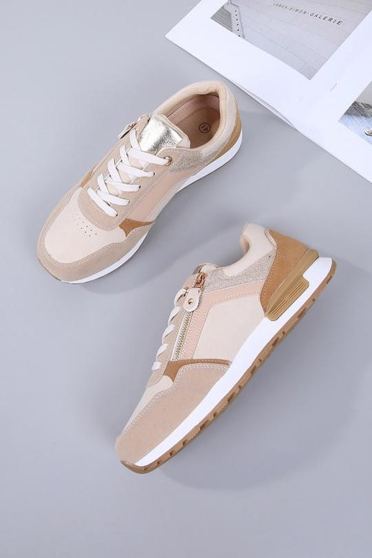 Trendy sneaker Camel