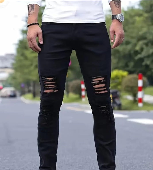 Jeans met scheuren