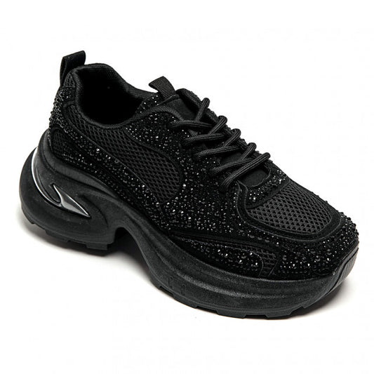 Bling-Sneaker Zwart