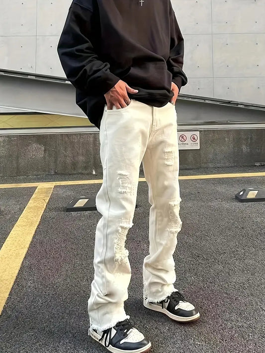 Jeans Wit met scheuren