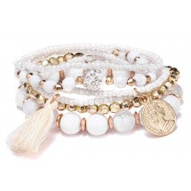 Armband Bohemian Wit-Goud